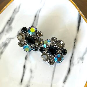 Albert Weiss Aurora Borealis vintage earrings